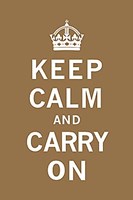 Keep Calm And Carry On VII Fine Art Print
