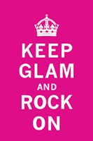 Keep Glam and Rock On II Fine Art Print