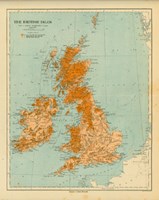 Map of the British Isles Fine Art Print