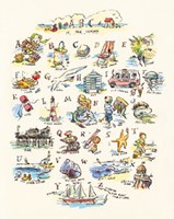 ABC of The Seaside Fine Art Print