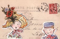 Carte Postal III by Claire Fletcher - 12" x 8"