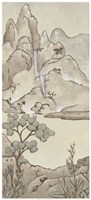 Non-Embellished Chinoiserie Landscape II Framed Print
