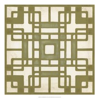 Non-Embellished Deco Tile II Fine Art Print