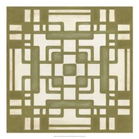 Non-Embellished Deco Tile III Fine Art Print