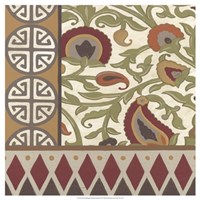 Non-Embellished Turkish Garden III Framed Print