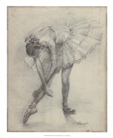 Antique Ballerina Study II Fine Art Print