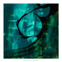 Turquoise Element III by Sisa Jasper - 18" x 18"