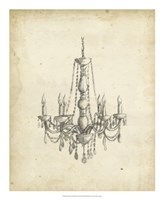 Classical Chandelier II Fine Art Print