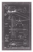 Aeronautic Blueprint II Fine Art Print