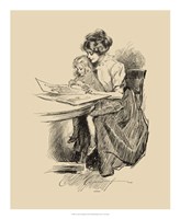No Time For Politics by Charles Dana Gibson - 18" x 22" - $27.99