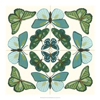 Butterfly Tile II by June Erica Vess - 18" x 18"