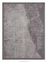 City Map of Chicago Fine Art Print