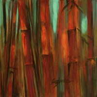 Sunset Bamboo II Fine Art Print