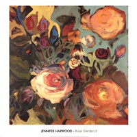 Rose Garden II by Jennifer Harwood - 28" x 28"