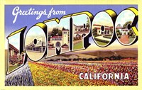 Greetings from Lompoc California Fine Art Print