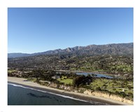 Aerial view Santa Barbara, California Fine Art Print