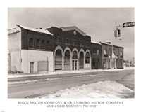 Buick Motor Company & Greensboro Motor Company Guilford County, NC 1979 Fine Art Print