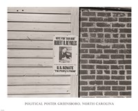 Political Poster Greensboro, North Carolina Fine Art Print