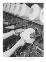 Pickett Yarn Mill Winder Operator High Point, North Carolina Fine Art Print