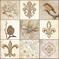 Fleur 9 Panel Fine Art Print