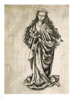 Standing Female Saint Fine Art Print