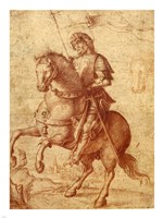 A Saint on Horseback Fine Art Print