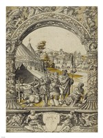 Mucius Scaevola Thrusting His Right Hand into the Flames Fine Art Print