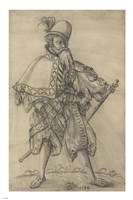 An Officer of the Rank of "Oberster Feldprofoss" in the Imperial Army Fine Art Print