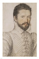 Portrait of a Bearded Man Wearing a Slashed Doublet Fine Art Print