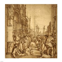 The Submission of the Emperor Frederick Barbarossa to Pope Alexander III Fine Art Print