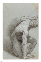 Kneeling Figure by Agostino Carracci - various sizes