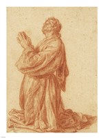 Study of a Kneeling Man by Pieter Lastman - various sizes, FulcrumGallery.com brand