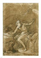 Saint Jerome Hearing the Trumpet of the Last Judgement - posed Fine Art Print