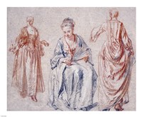 Studies of Three Women Fine Art Print