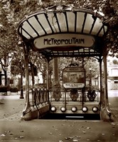 Metropolitain (Paris) II Framed Print