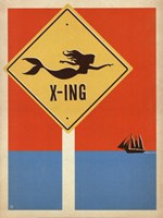 Mermaid Crossing Fine Art Print