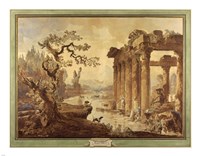 Landscape with Ruins Fine Art Print