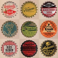 Pop Bottletops II Framed Print