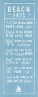 Beach Rules - Aqua Fine Art Print