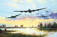 Dam Busters Setting Off (Avro Lancasters) Fine Art Print