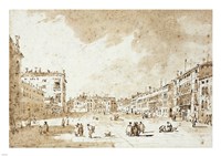 View of Campo San Polo Fine Art Print