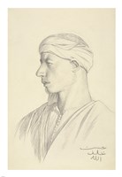 Portrait of an Egyptian Fellah Fine Art Print