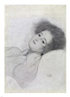 Portrait of a Young Woman Reclining Fine Art Print