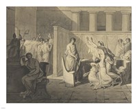 The Lictors Carrying Away the Bodies of the Sons of Brutus Fine Art Print