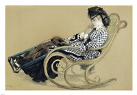 Young Woman in a Rocking Chair, study for the The Last Evening Fine Art Print