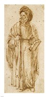 Standing Man Wearing A Turban Fine Art Print