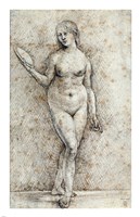Nude Woman with a Mirror by Hans von Kulmbach - various sizes