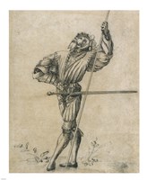 Standing Landsknecht Fine Art Print