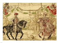 Johan IV van Nassau and His Wife Maria van Loon-Heinsberg Fine Art Print