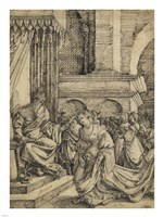 Esther before Ahasuerus - drawing Fine Art Print